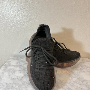 Very G HELLA Black Rhinestone Sneakers